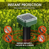 8 Pack Mole Repellent Solar Powered Ultrasonic Repellent, Vole Deterrent Waterproof Sonic Repellent Spikes Drive Away Burrowing Animals from Lawns and Yard