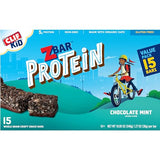 CLIF Kid Zbar Protein - Chocolate Mint - Crispy Whole Grain Snack Bars - Made with Organic Oats - Non-GMO - 5g Protein - 1.27 oz. (15 Pack)