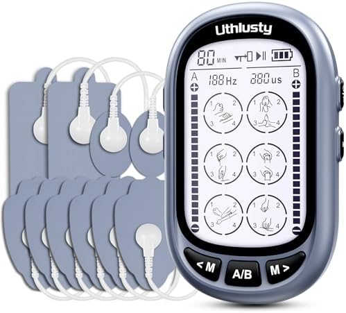 TENS Unit Muscle Stimulator for Pain Relief Therapy–Dual Channel 24 Modes TENS Machine&EMS Muscle Stimulator