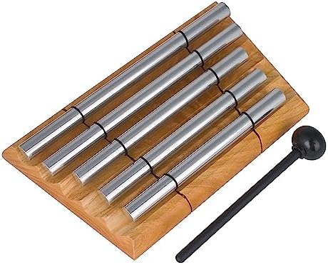 Woodstock Wind Chimes Zenergy Quintet Hand Bell Chime, 5 Tone 8.5 - Inch, Bell Percussion Instrument for Meditation, Yoga, Classrooms, Offices, Great for Awareness, Relaxation (ZENERGY5)