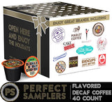 Flavored Decaf Coffee Pods Variety Pack, Great Mix of Decaffeinated Coffee Pods Compatible with all Keurig K Cups Brewers, 40 Count Bulk Pack