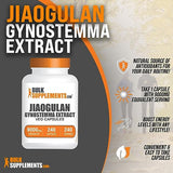 BulkSupplements.com Jiaogulan Capsules - Gynostemma Extract Capsules, Gynostemma Pentaphyllum Extract, Jiaogulan 9000mg Equivalent - 1 Capsule, 240-Day Supply, 240 Veg Capsules