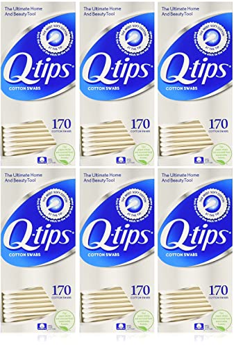 Q-Tips Cotton Swabs, 170 Count, 6-Pack