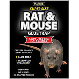 HARRIS Super Size Rat Glue Trap Qty3 Capture Big Rats and Mice