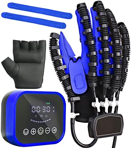 Rehabilitation Robot Gloves Upgrade Hemiplegia Hand Stroke Recovery Equipment with USB Chargeable and Strength Adjustment