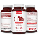 Truevantage Nutrition Tart Cherry Extract Capsules with Celery Seed Extract and Bilberry for Joint Support, Muscle Recovery, and Uric Acid Flush Support, Made in The USA - 90 Tart Cherry Capsules