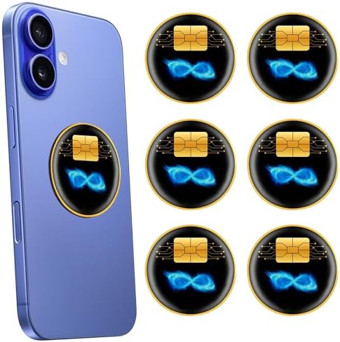 6 Pcs Cell Phone Protection Stickers Neutralizers for Smart Phones,Computer,Laptops,Tablets,TV,Electronic Devices Blockers ﻿