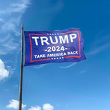 Donald Trump Flag 6X10 FT - Take American Back Flag,Vivid Color, All Weather, Double Stitched President Flags，Polyester Flags with Sturdy Brass Ring.