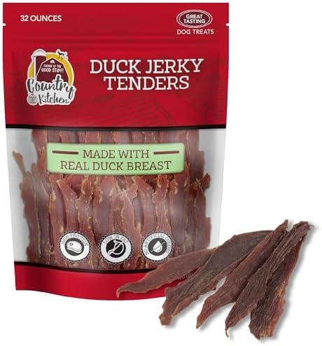 Duck Jerky Tender Dog Treats, High Protein, Low Fat, No Artificial Colors, 32 oz