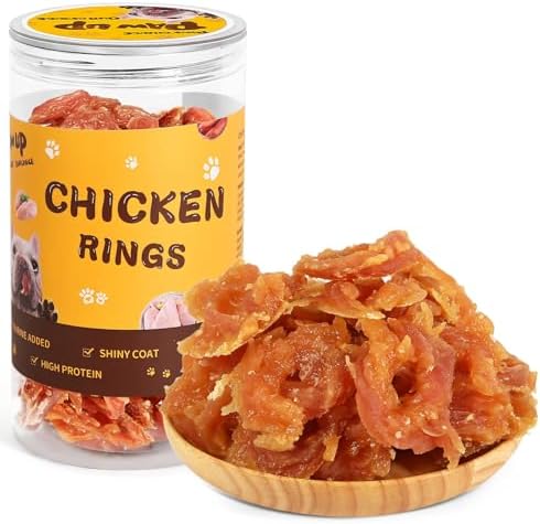 Chicken Jerky Dog Treats, Natural Dog Chicken Jerky Treats w/Taurine, Natural Training Snacks, 12.5 oz