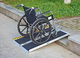 TaiH Leo 4FT Wheelchair Ramp, 48" L x 29" W Threshold Ramp, 800 LBS Capacity Wheel Chair Ramp, Portable Wheelchair Ramp Scooter Ramp, for Home, Steps, Stairs, Doorways, Curbs