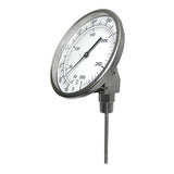 PIC Gauges B3B9-MM SS Case Bimetal Thermometer, 316 SS Stem, Back Angle Connection, 3" Dial, 9" Stem Length, 50/300° F & 10/149° C Temperature Range