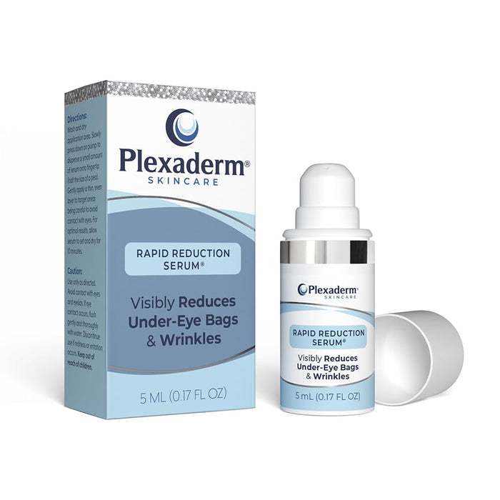 Plexaderm Rapid Reduction Eye Serum - Advanced Formula Anti Aging Visibly Reduces Under-Eye Bags, Wrinkles, Dark Circles, Fine Lines & Crow's Feet Instantly Instant Wrinkle Remover for Face