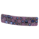 GlassOfVenice Murano Glass Millefiori Hair Clip - Lavender