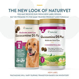 NaturVet – Glucosamine DS Plus - Level 2 Moderate Care – Supports Healthy Hip & Joint Function – Enhanced with Glucosamine, MSM & Chondroitin – for Dogs & Cats – 240 Soft Chews