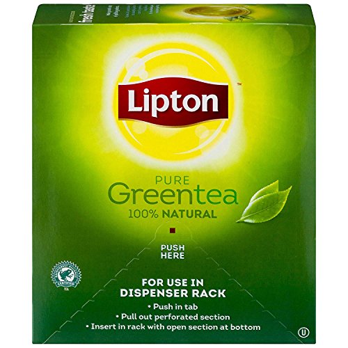 Lipton Green Tea, 100 Percent Natural Signature Blend with hint of Jasmine, 100 Count (Pack of 1)
