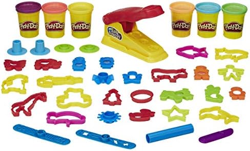 Play-Doh Fun Factory Deluxe Set, 31 Tools & 6 Cans, Easter Gifts Girls & Boys, Kids Arts & Crafts, Preschool Toys, Ages 3+ (Amazon Exclusive)