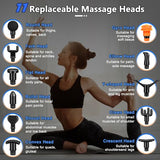 TOLOCO Massage Gun, Updated Back Massage Gun Deep Tissue with 12 Heads, Electric Percussion Massager for Pain Relief, Christmas Gifts for Men&Women, Dark Carbon