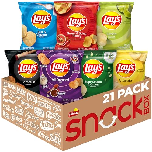 Lay's Potato Chips Variety Pack (Pack of 21)