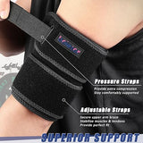 beister Compression Upper Arm Brace (Single), Biceps Tendonitis Support Brace for Men & Women with 4 Pressure Straps, Triceps Compression Sleeve & Wrap for Muscle Strains, Tendovaginitis, Pain Relief