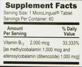 Superior Source No Shot Advanced B12 Vitamins Tablet, 2000 mcg, 60 Count