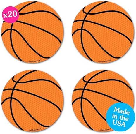 Big Dot of Happiness Nothin' but Net - Basketball Decorations DIY Baby Shower or Birthday Party Essentials - Basketball Birthday Decorations - Party Decorations - Set of 20