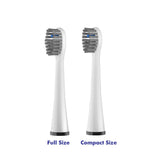 Flossing Toothbrush Head Replacement, 3 Count, Compatible with Water-pik Sonic Fusion / 2.0 SF-01, SF-02, SF03 & SF-04 Tooth-Brush and Water Flosser Combo Brush Heads (Full Size, White)