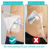 25 Pcs Waterproof PD Dialysis Catheter Wound Cover Shields Island Dressing Bandages for Showering Picc Line Chest Peritoneal Chemo Port Feeding Tube G-Tube Water Barrier Protector, 8"x8"