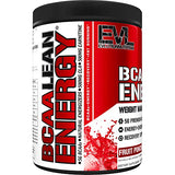 EVL BCAA Lean Energy Powder - Pre Workout Green Tea Fat Burner Support with BCAAs Amino Acids and Clean Energizers - BCAA Powder Post Workout Recovery Drink for Lean Muscle Recovery - Fruit Punch