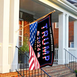 Trump 2024 Flag, 3x5 Feet Trump Flag Take American Back & NO MORE BULLSHIT,Trump Flag with Brass Buttonhole 100D Polyester Yarn UV protection Fade Resistant for Indoor Outdoor