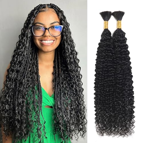 Human Braiding Hair for Boho Braids 100% Human Hair Braiding Hair 100g With 2 Human Hair Bundles For Braiding No Weft Human Braiding Hair for Boho Micro Box Braids