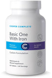 Cooper Complete - Basic One Multivitamin with Iron - Daily Multivitamin and Mineral Supplement with Iron - 60 Day Supply. Pack of 1