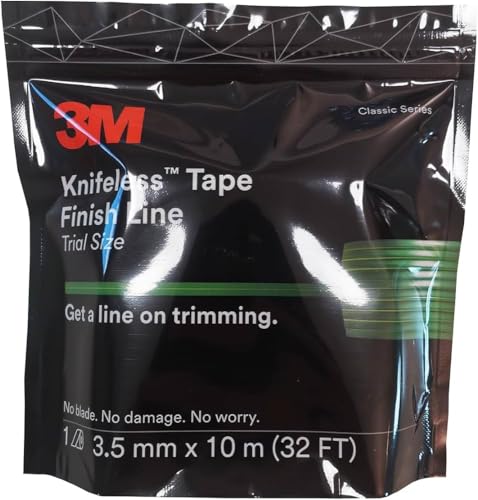 3M Finish Line Knifeless Tape KTS-FL2, Trial Size, Green, 3.5 mm x 10 m