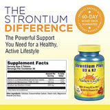 Nature's Life Strontium Plus Vitamins D3 & K2 | Bioavailable Formula May Help Support Healthy Bone Density & Joint Health | 60 Tablets