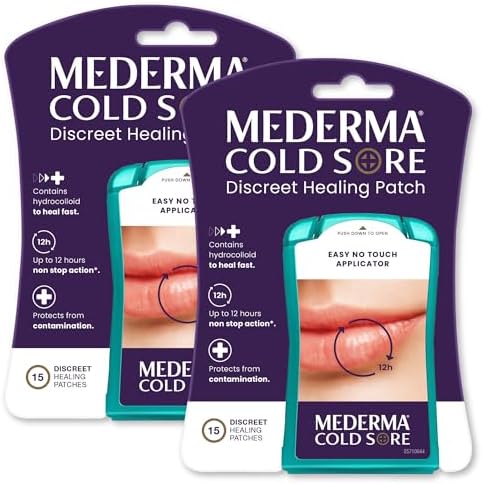 Mederma Discreet Cold Sore Healing Patch - Twin Pack to Protect and Conceal Cold Sores (30 Patches)