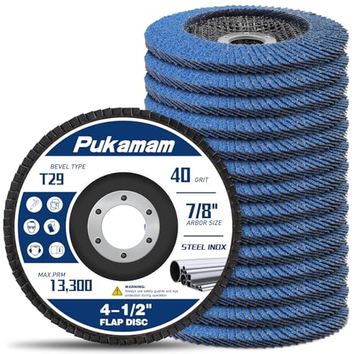 14 Pack Flap Discs 4 1/2 for Angle Grinder Grit 40 Type 29 Zirconia Grinding Wheel for Wood Metal Sanding