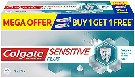 Colgate Sensitive Plus Toothpaste, with Pro Argin Formula for Sensitivity Relief, 140gm
