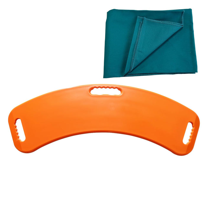 Transfer Board with Slide Sheet（ 28"x28"）, Slide Assist Device for Transferring or Seniors from Wheelchair to Bed, Toilet, Tub, Car (Transfer Board + Slide Sheet（28"x28"）)（Patented Product）