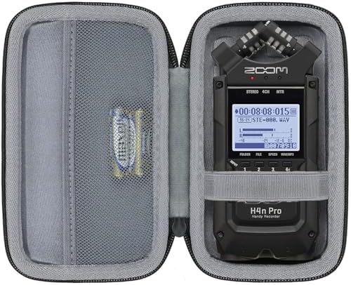 co2CREA Hard Case Replacement for Zoom H4n Pro Portable Recorder Stereo Microphones