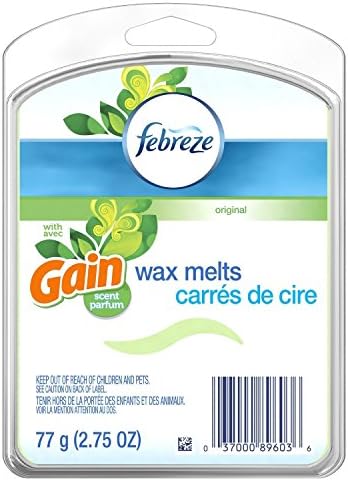 Febreze Wax Melts - Gain Original Scent - 6 Wax Melts Per Package - Pack of 4 (24 Wax Melts Total)