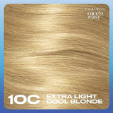 Clairol Nice'n Easy Permanent Hair Dye, 10C Extra Light Cool Blonde Hair Color, Pack of 3
