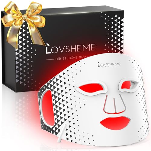 Red Light Therapy for Face, Advanced LED Face Mask Light Therapy, Red Light Therapy Mask - Red, Blue & Infrared Light Therapy for Acne, Wrinkles & Skin Rejuvenation | Enhanced Eye Protection