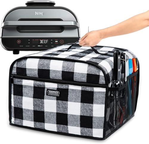 BAGSPRITE Dust Cover Compatible with Ninja Foodi Grill (Ninja FG551 Foodi Smart XL 6-in-1 Indoor Grill with Air Fry), Appliance Cover for Accessories