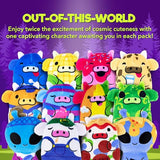 Cows vs Aliens Assortment B 12 Pack | Mystery Bags for Boys and for Girls | Surprise Alien and Cow Plush for Advent Calendar | Collectible Bean Toys | Soft Bean-Filled Plushies | 12pk Mystery B