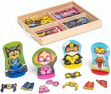 Melissa & Doug PAW Patrol Wooden Magnetic Pretend Play (64 Pieces)