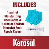 Kerasal Intensive Foot Repair Skin Healing Ointment, 1 Oz and Zen Toes Moisturizing Gel Socks, One Pair