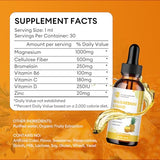 Liquid Magnesium Drops - 1000 mg with Pineapple Flavor