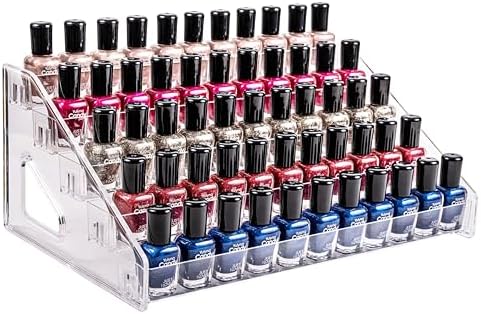 Nail Polish Organizer Acrylic Display Rack for Nail Polish Holder Sunglasses Organizer Essential Oils Holder Clear Eyeglasses Display Case Makeup Organizer