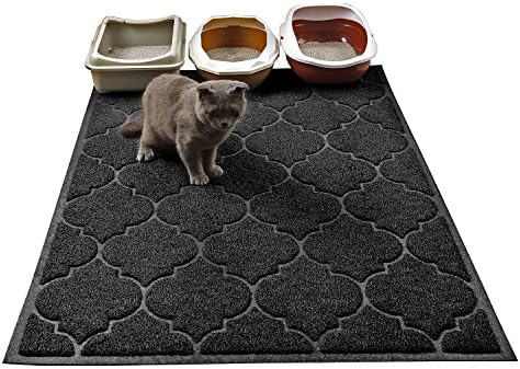 Cat Litter Mat, XL Super Size, Phthalate Free, Easy to Clean, 46x35 Inches, Durable, Soft on Paws, Large Litter Mat.