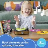 Fisher-Price Musical Toy, Rockin’ Record Player for Preschool Pretend Play for Kids Ages 3+ Year